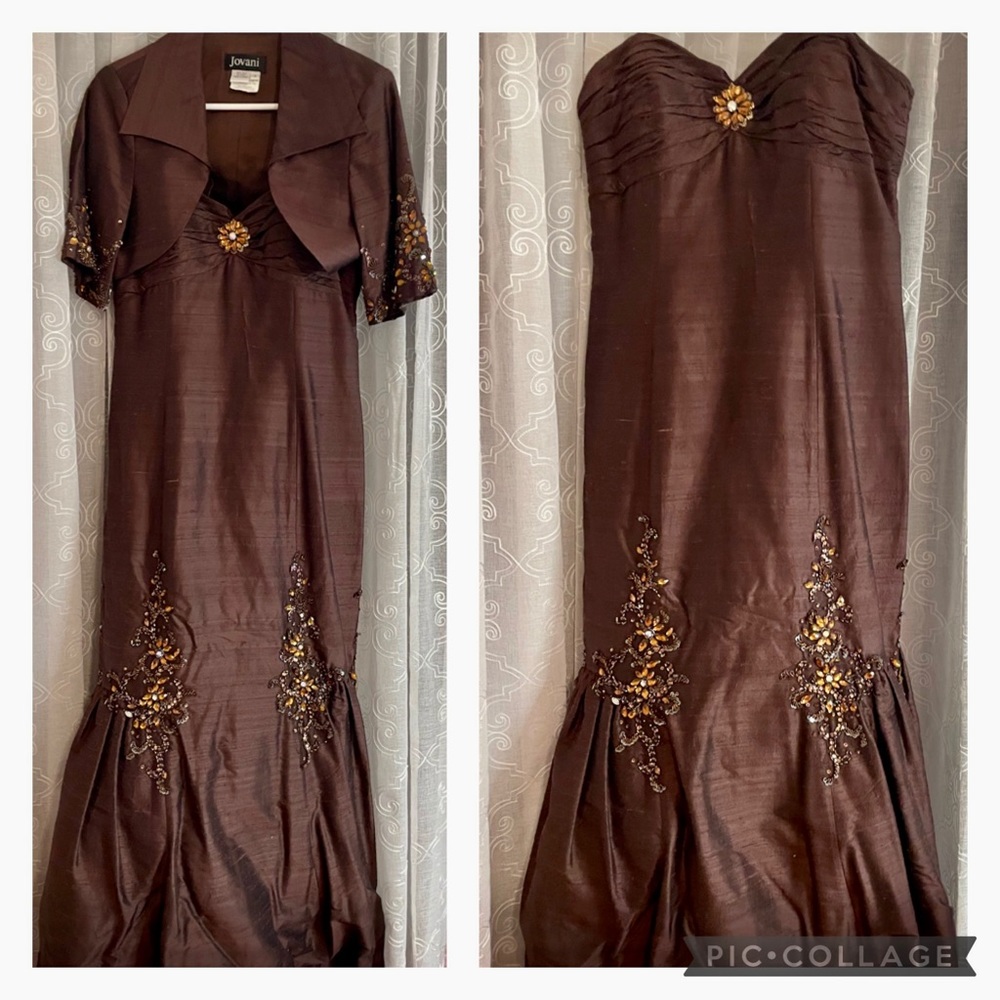 JOVANI Long Gown with Jacket Mother of the Bride size 8